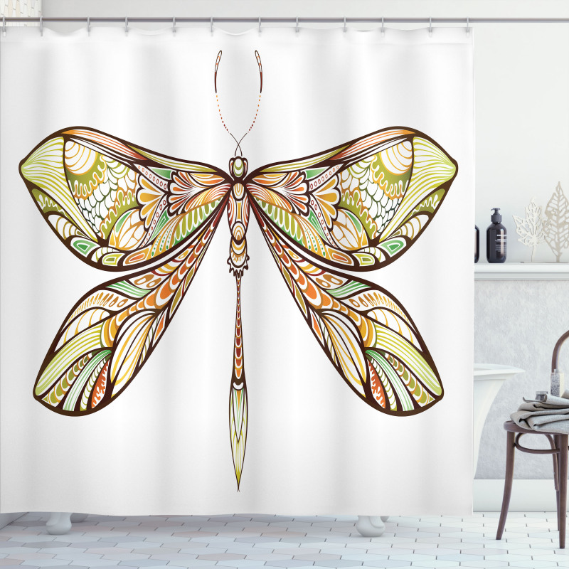 Colorful Bug Design Shower Curtain