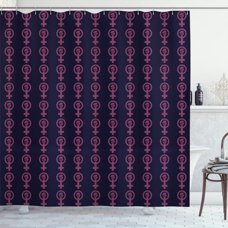 Venus Mirror and Fist Shower Curtain