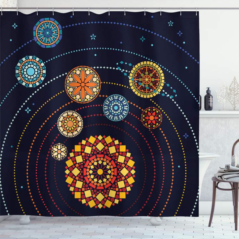 Planet Shower Curtain