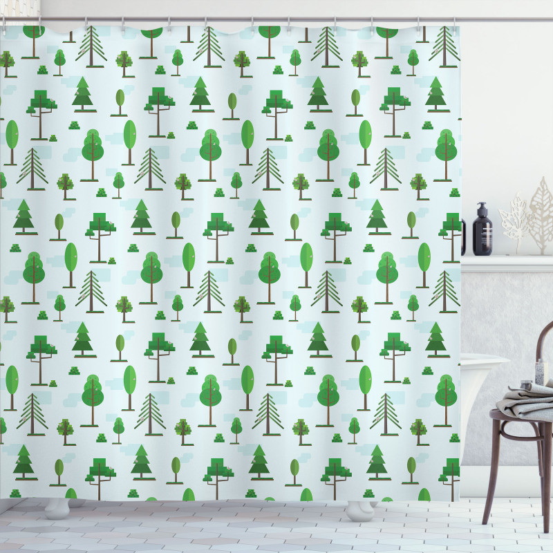 Spring Woodland Shower Curtain