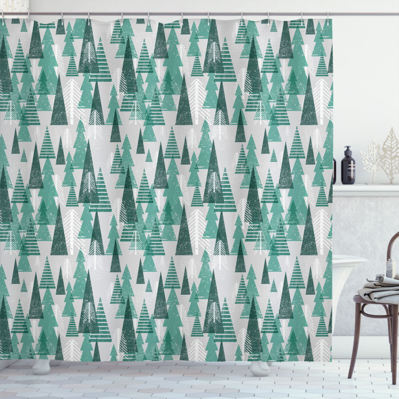 Winter Trees Shower Curtain