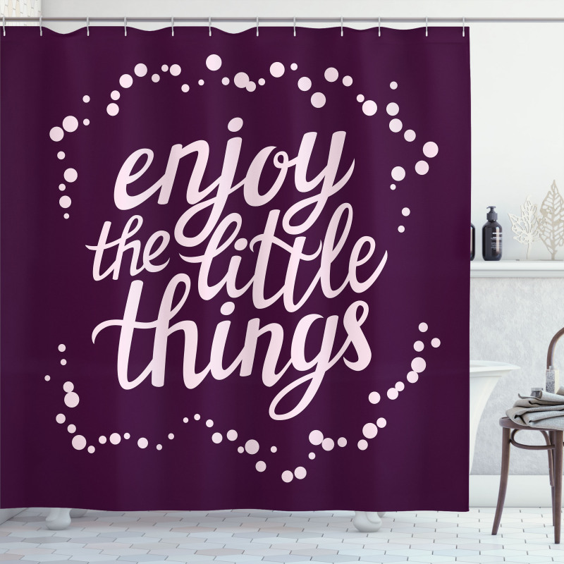 Motivation Boost Phrase Shower Curtain