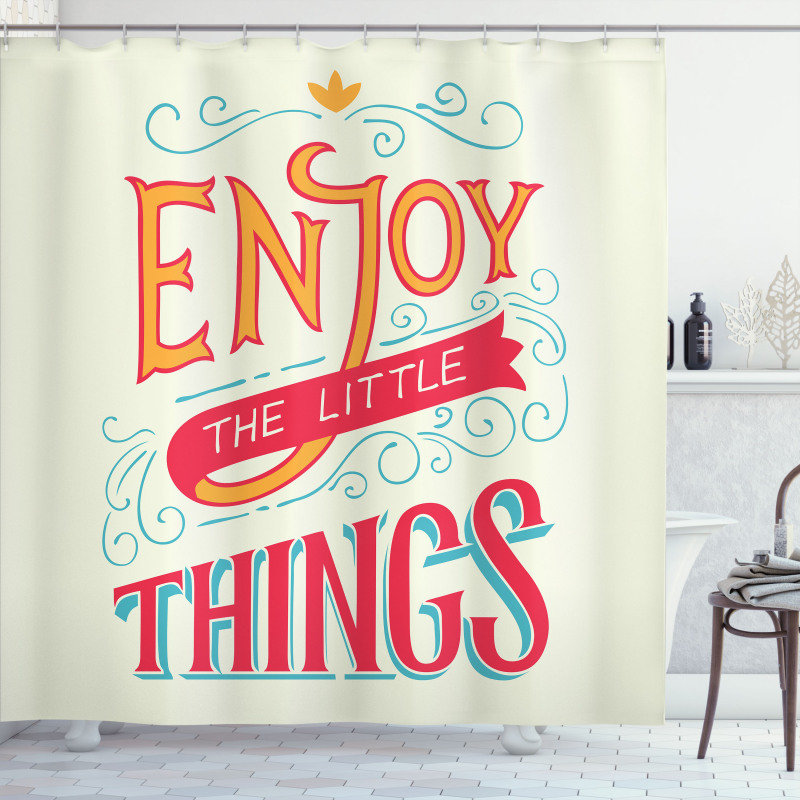 Positive Outlook on Life Shower Curtain