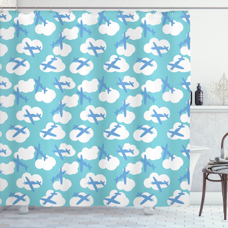 Baby Boy Playroom Shower Curtain