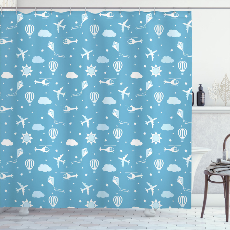 Kites Air Balloons Shower Curtain