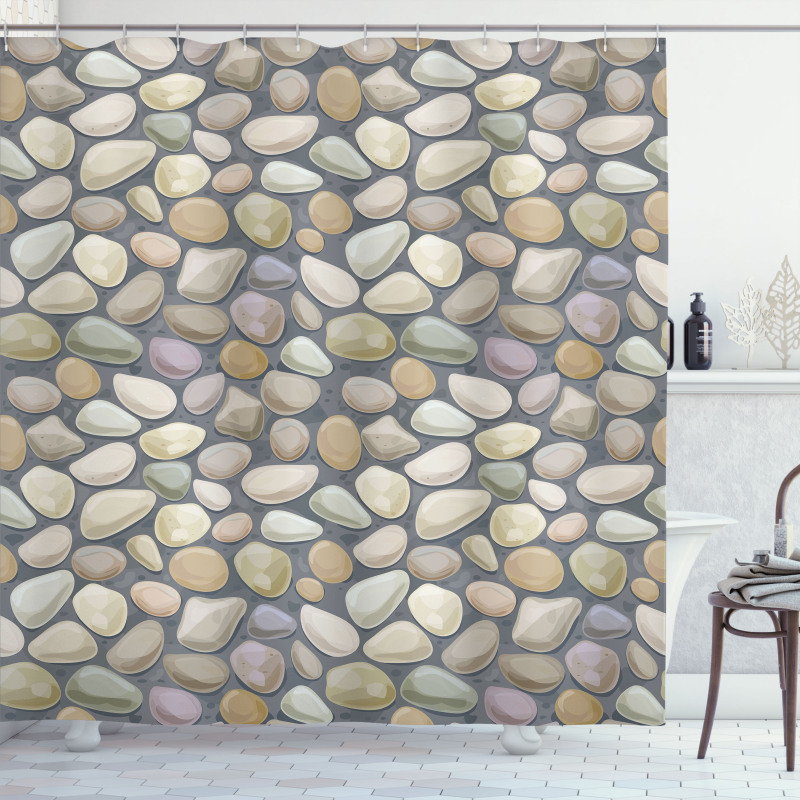 Pebble Stonewall Shower Curtain