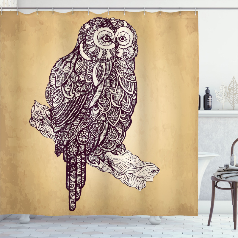 Bird Vintage Style Shower Curtain