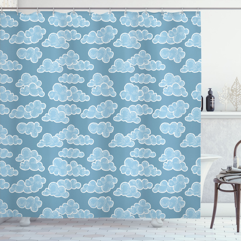 Doodle Style Weather Shower Curtain