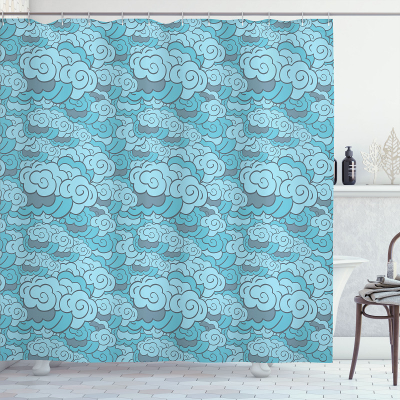 Blue Skyscape Shower Curtain