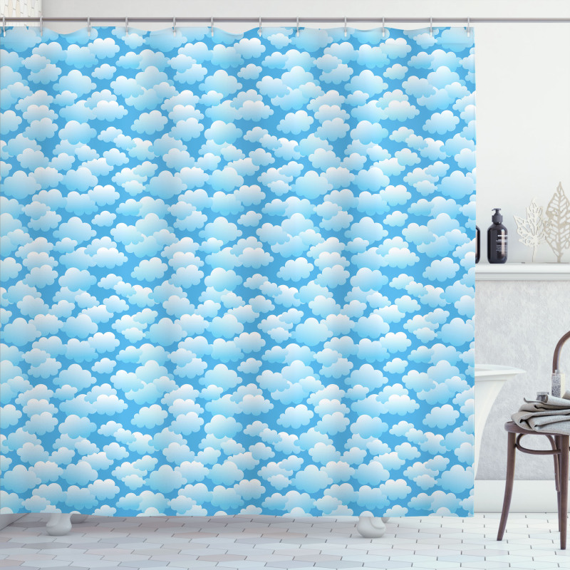 Puffy Cumulus Formation Shower Curtain
