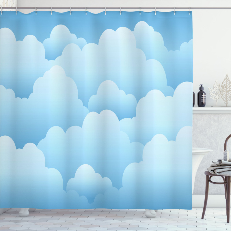 Lamellar Look of Cumulus Shower Curtain