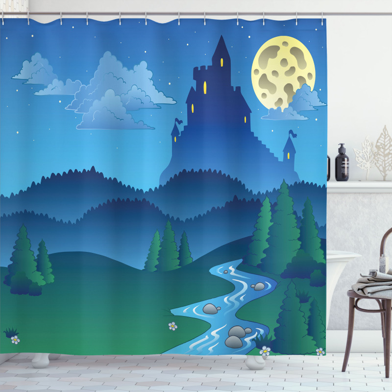 Lonely Castle Shower Curtain