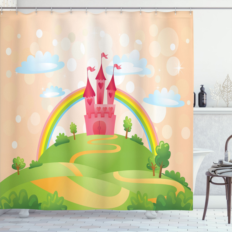 Vibrant Rainbow Shower Curtain