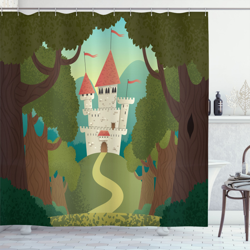 Medieval Woodlands Shower Curtain