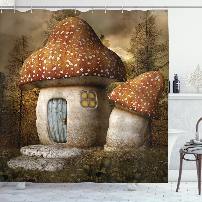 Mushroom Forest Shower Curtain