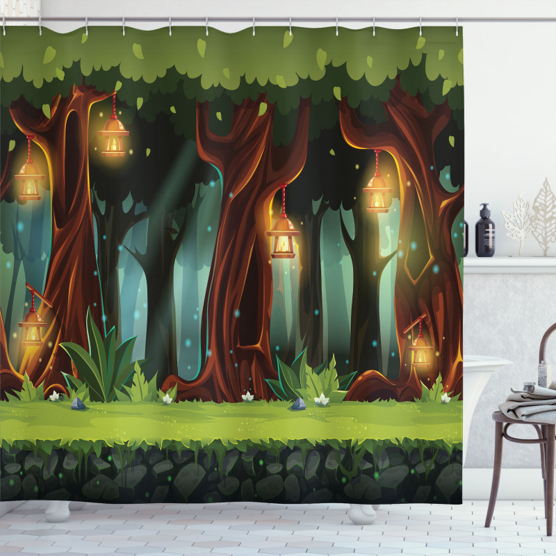 Mystical Woodland Shower Curtain