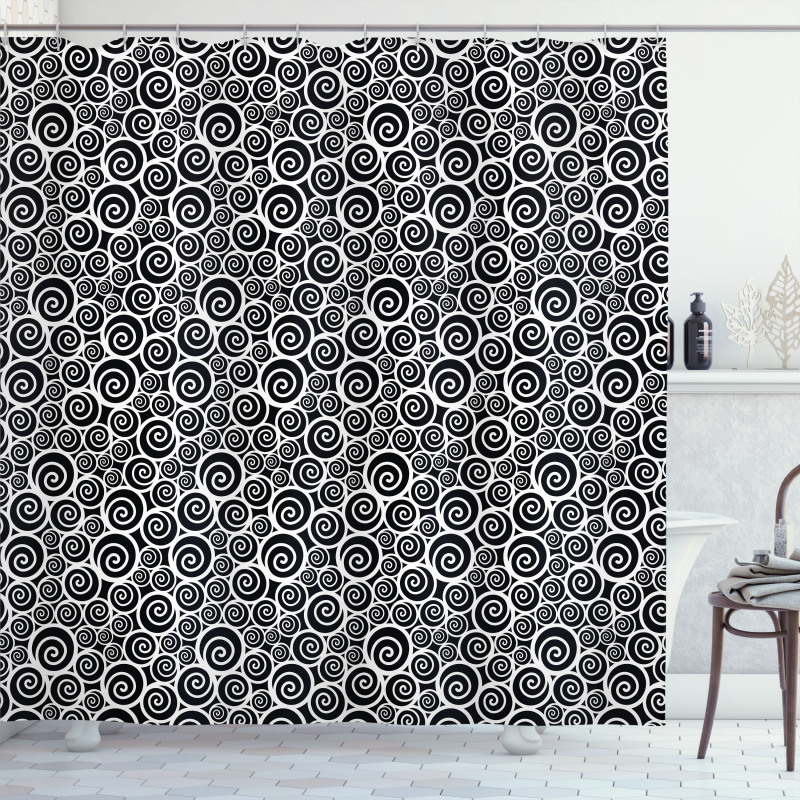 Spiral Pattern Shower Curtain