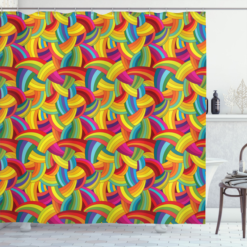 Colorful Rainbow Shower Curtain