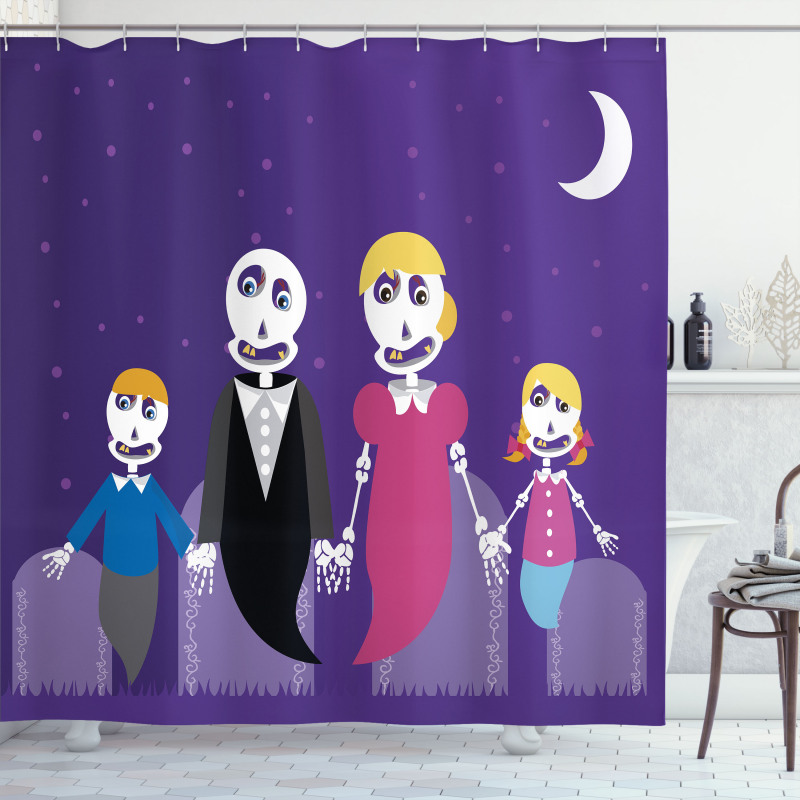 Family of Ghosts Shower Curtain