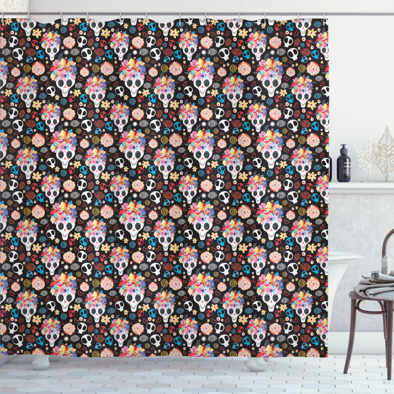 Funk Spooky Shower Curtain