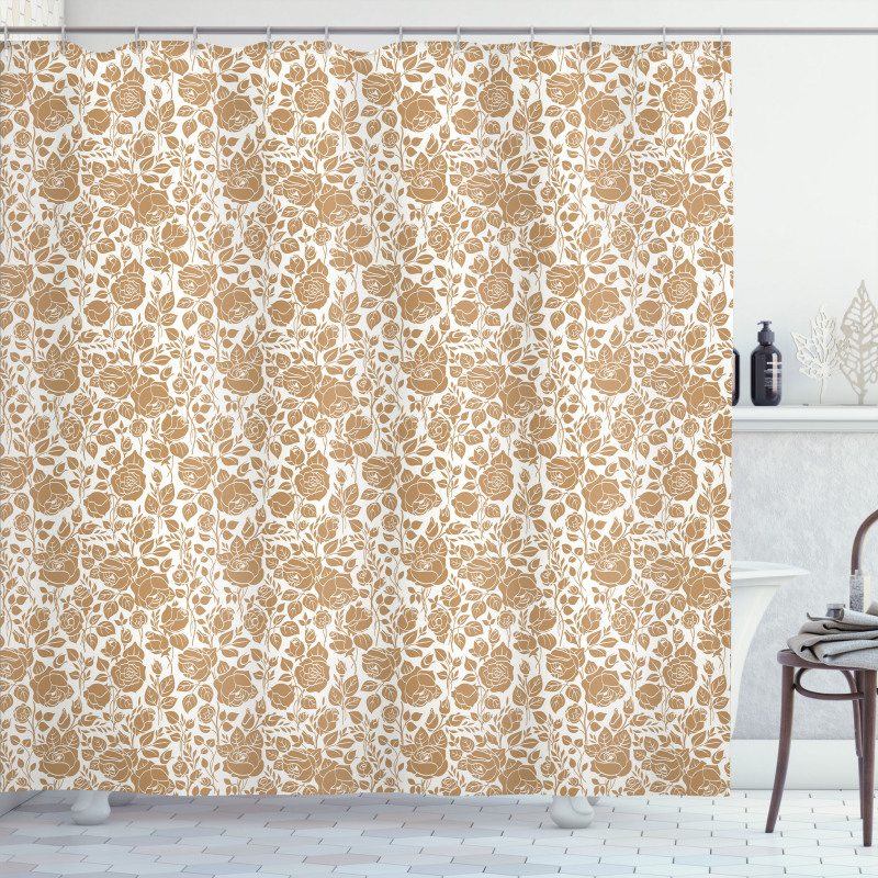 Garden Roses Shower Curtain