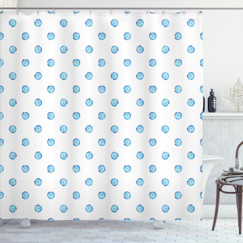 Moon Snail Shell Shower Curtain