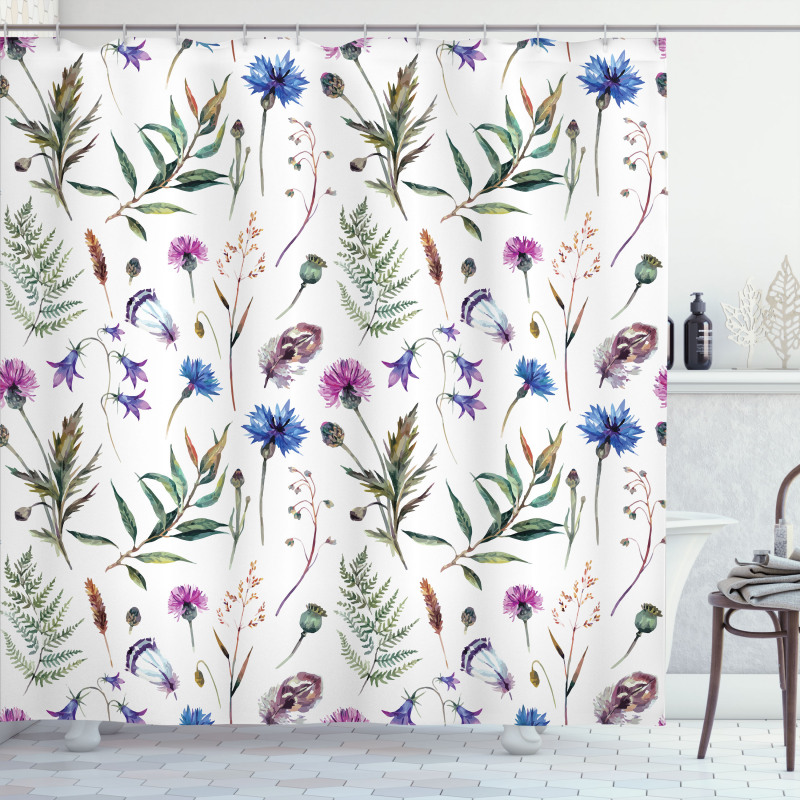 Wildflowers in Spring Shower Curtain