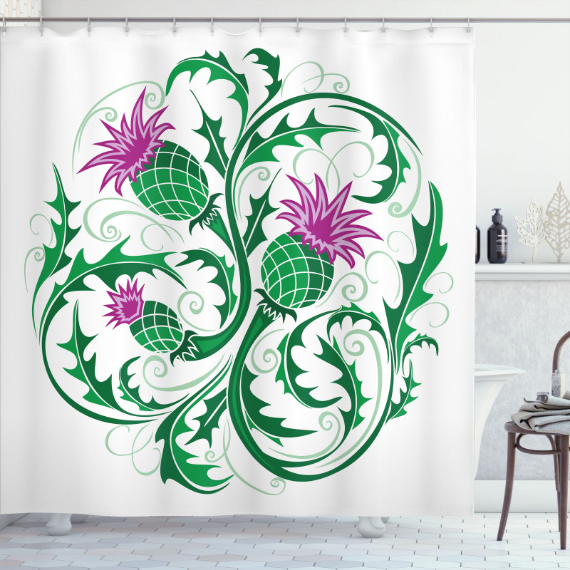Celtic Style Ornament Shower Curtain