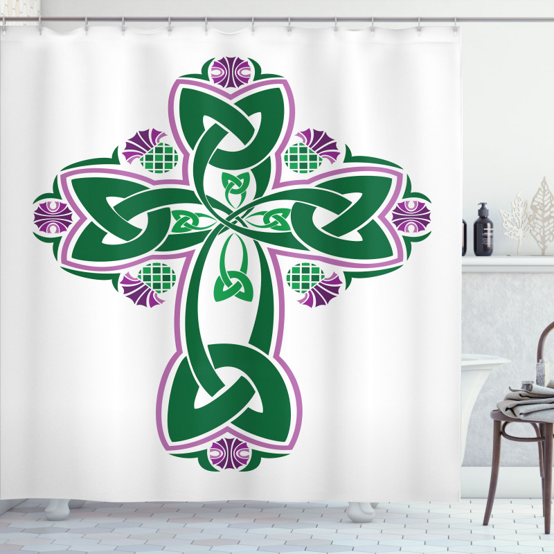 Celtic Everlasting Knot Shower Curtain
