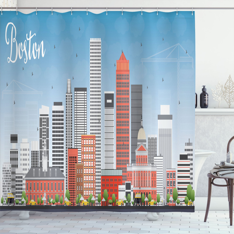 Detailed State House Shower Curtain