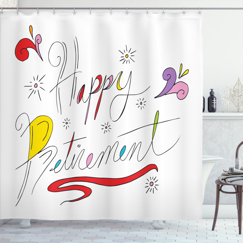 Floral Motifs Doodle Shower Curtain