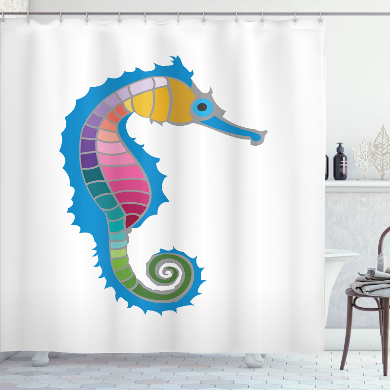 Colorful Graphic Form Shower Curtain