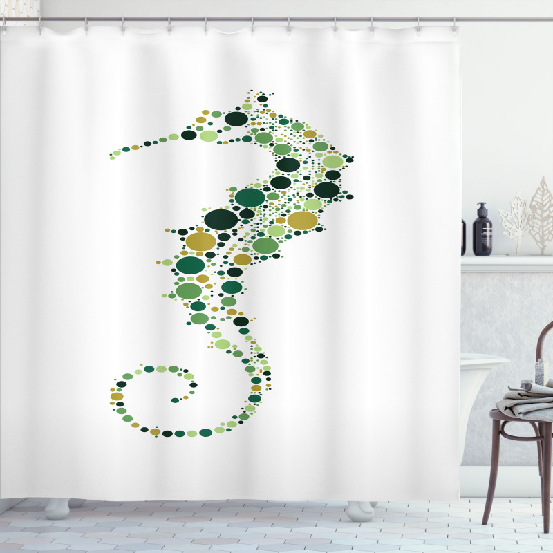 Pointillist Shower Curtain