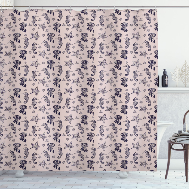 Continuous Pattern Shower Curtain