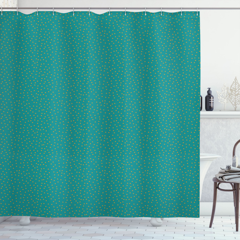 Warm Colored Motifs Shower Curtain