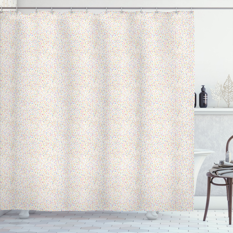 Rainbow Dots Pattern Shower Curtain