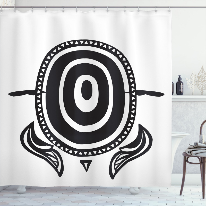 Animal with Shell Shower Curtain