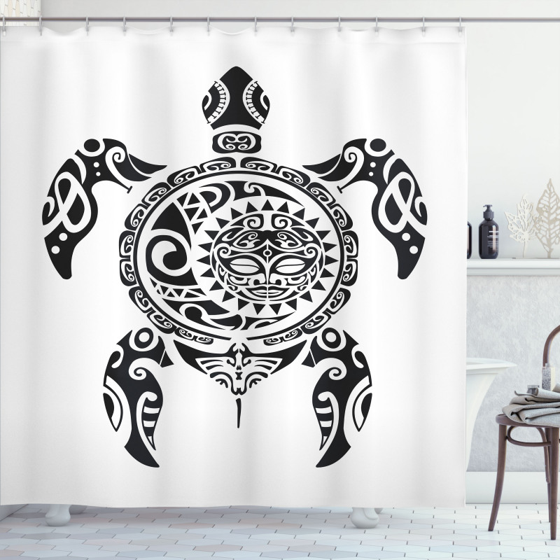 Hawaiian Maori Animal Shower Curtain