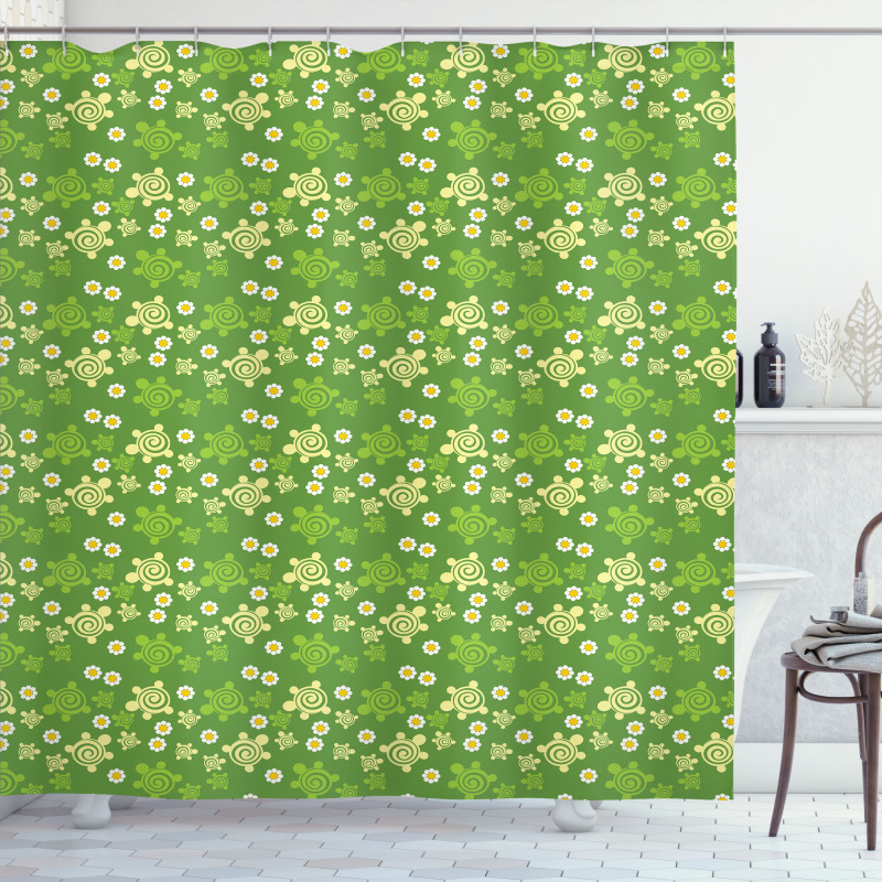 Spring Revival Pattern Shower Curtain