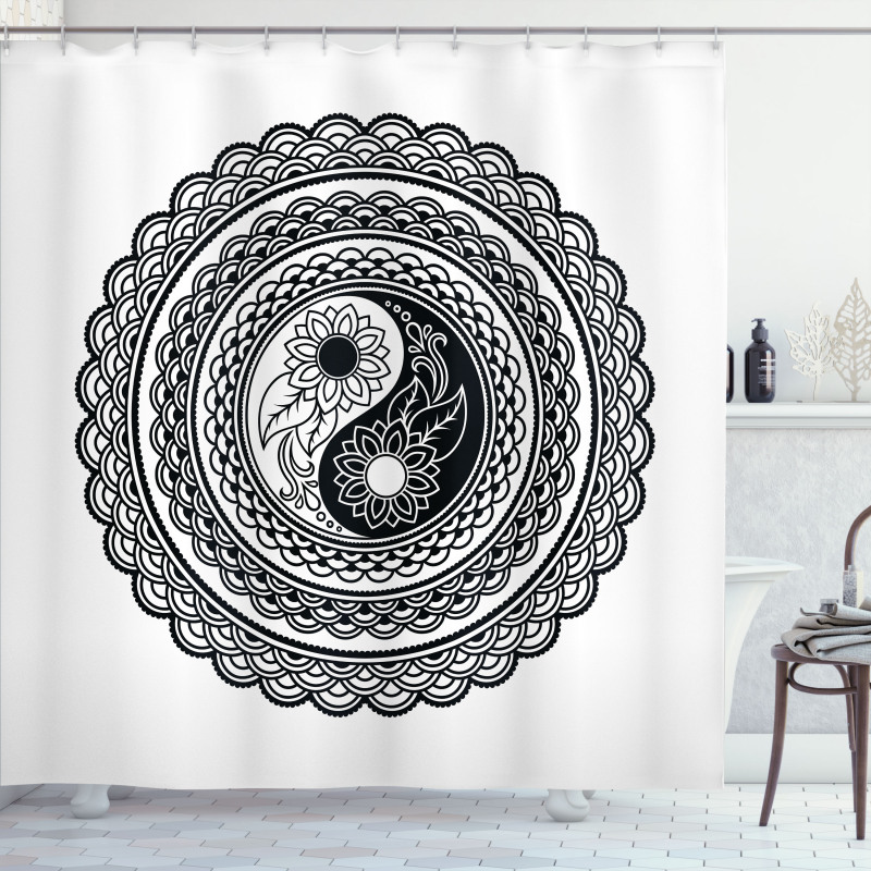 Yin Yang Shower Curtain