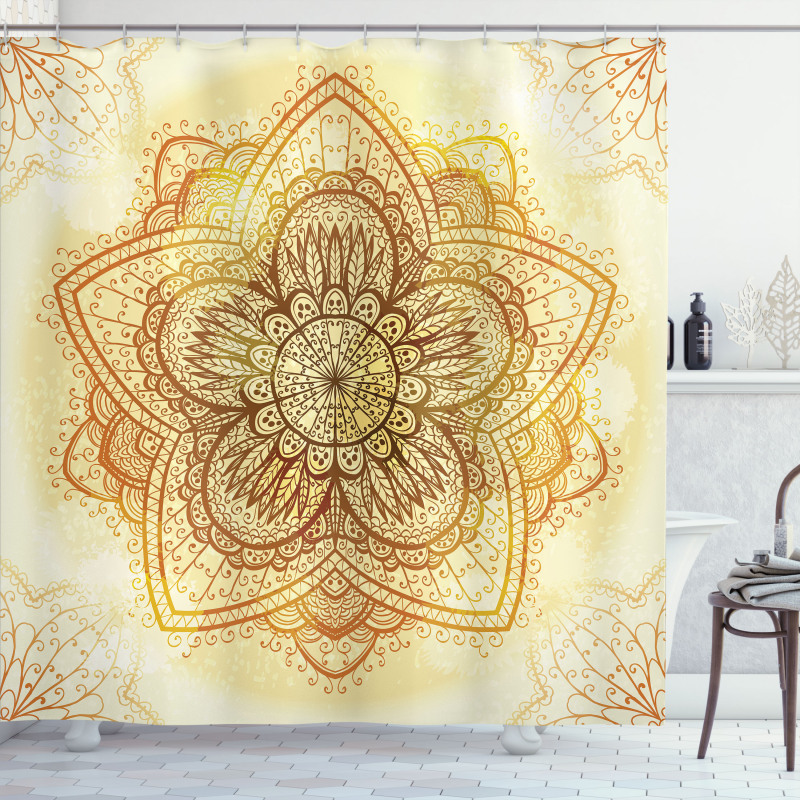 Overlapped Leaves Shower Curtain