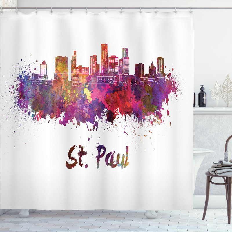Saint Paul Skyline Shower Curtain