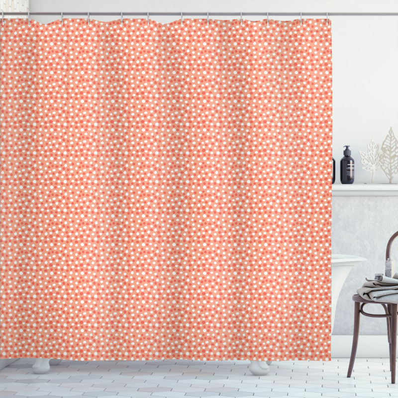 Pastel Deformed Circles Shower Curtain