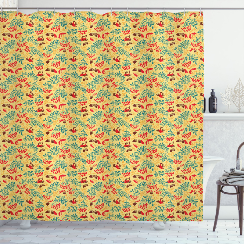 Wild Nature Composition Shower Curtain