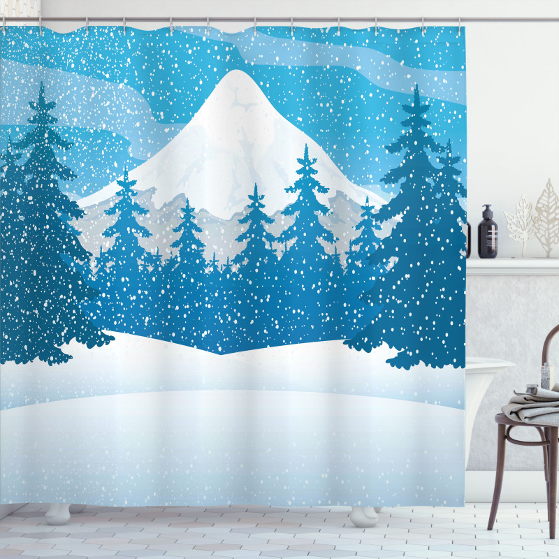 Mountain Forest Shower Curtain