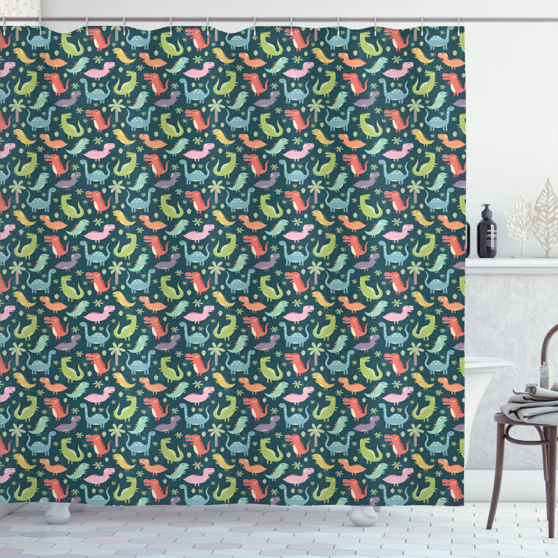 Colorful Jungle Shower Curtain