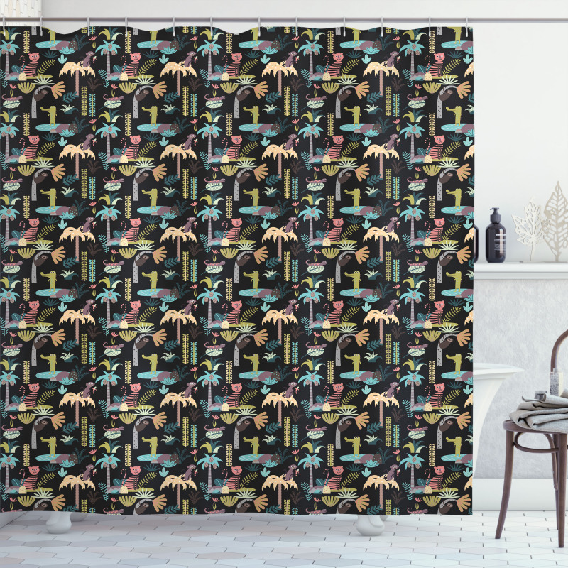 Tropical Island Nature Shower Curtain