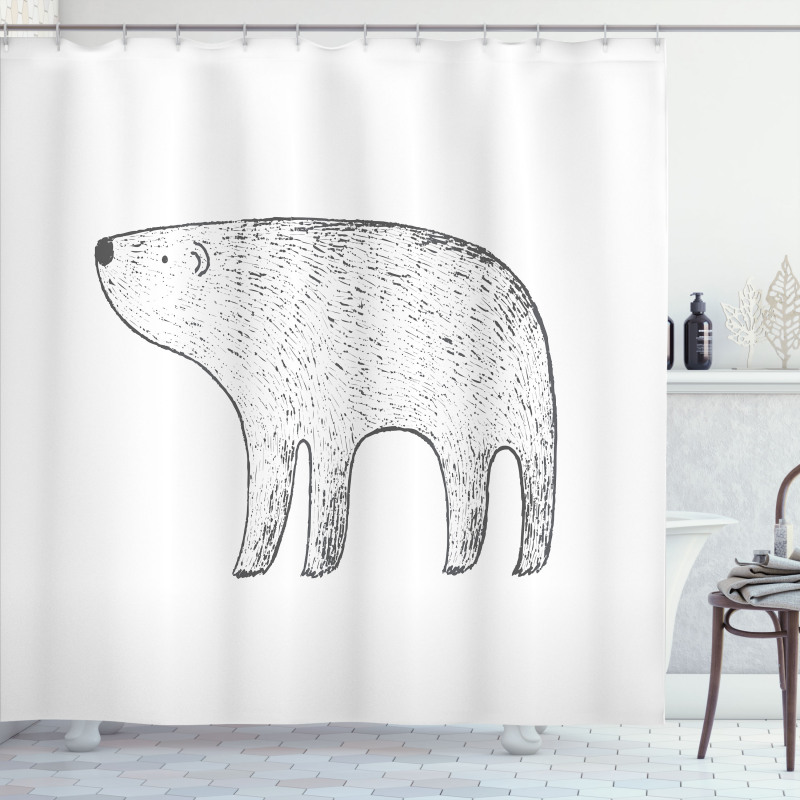 Hand Drawn Animal Shower Curtain