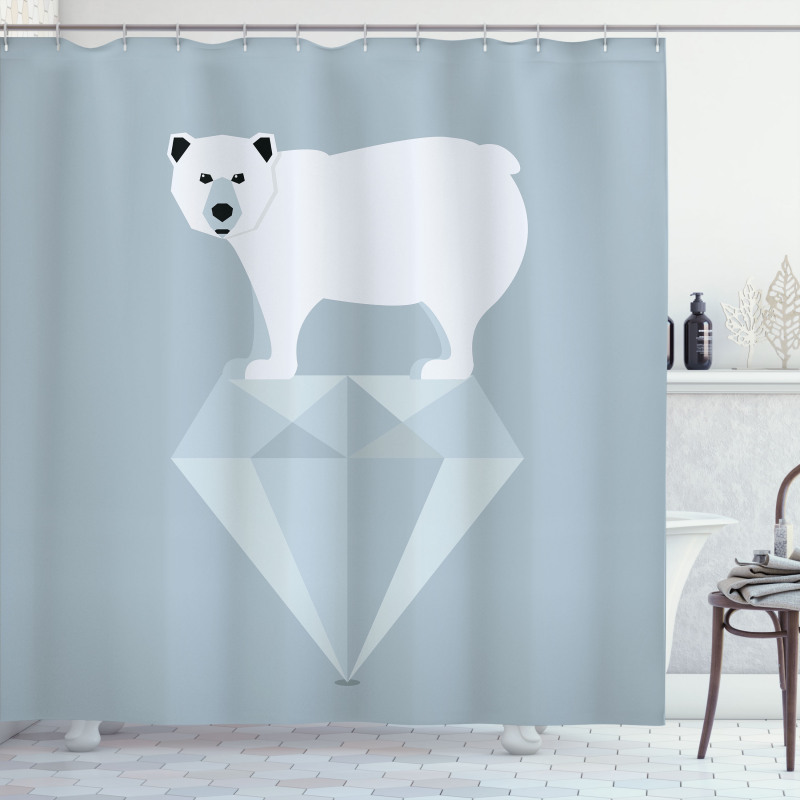 Geometric Animal Shower Curtain