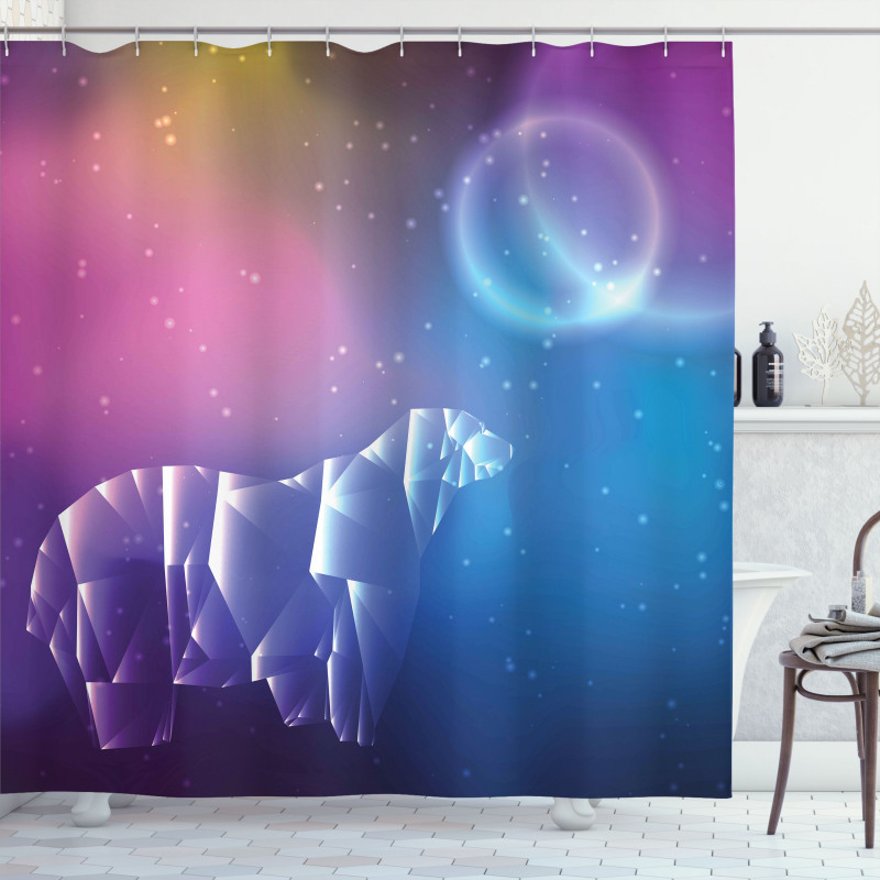 Space Stars Planets Shower Curtain